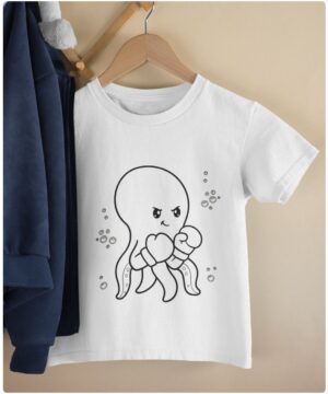Red Octo T-Shirt – Little Tentacles, Big Smiles