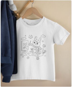 Cute Bunny Artist T-Shirt – Little Artist, Big Imagination